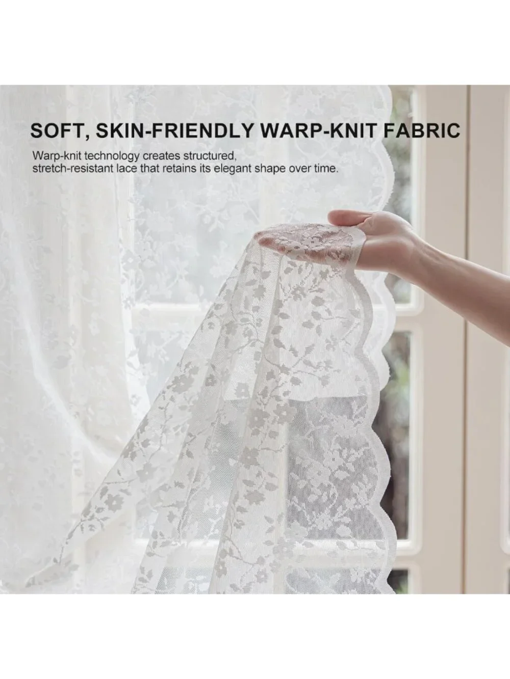 Vintage Lace Sheer Curtains - 45